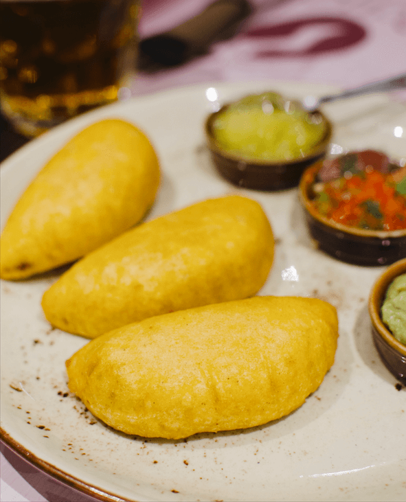 empanada colombiana en la rochela madrid